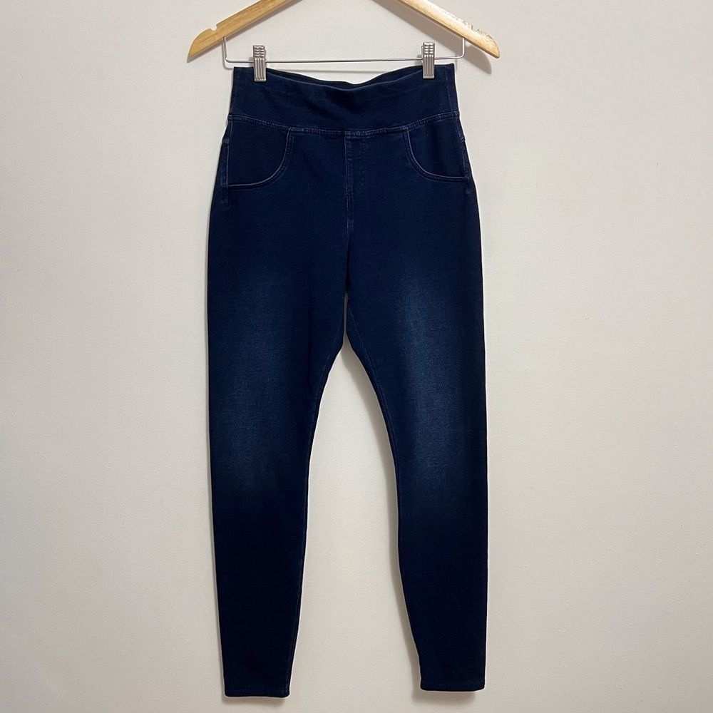 SALE!! Hue Womens Leggings Size Small Blue Denim Look Casual Layering